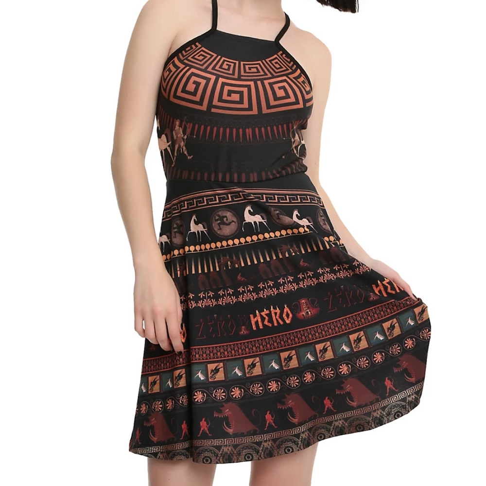 Disney Hercules pottery dress in black size Large
